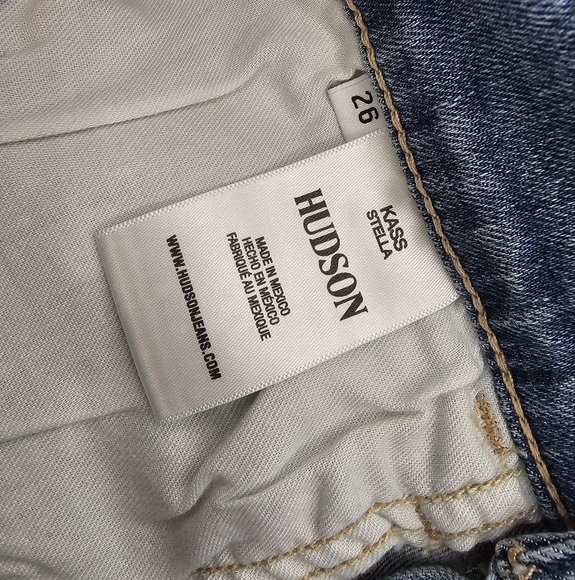 Hudson Jeans Kass High Rise Straight Leg Ankle Blue Jeans 26 NWT - Picture 9 of 10